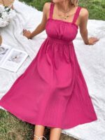 Rochie Midi Catel Roz - imagine 5