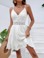Rochie Scurta Torinas Alba - imagine 5