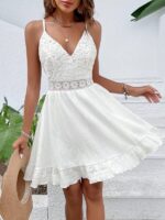 Rochie Scurta Torinas Alba - imagine 4