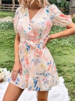 Rochie Scurta Doris Inflorata - imagine 2