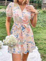 Rochie Scurta Doris Inflorata - imagine 5