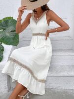 Rochie Midi Nevara Alba - imagine 4
