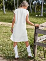 Rochie Scurta Aurora Alba - imagine 2