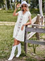 Rochie Scurta Aurora Alba - imagine 5