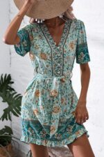 Rochie Scurta Zanza Turcoaz