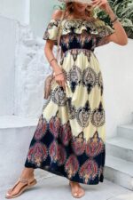 Rochie Lunga Jaslene Multicolora