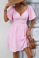 Rochie Scurta Cesima Roz