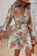 Rochie Scurta Janesa cu Print Floral