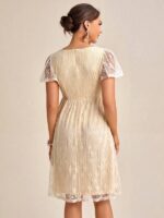 Rochie Scurta Almanda Crem - imagine 2