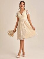 Rochie Scurta Almanda Crem - imagine 4