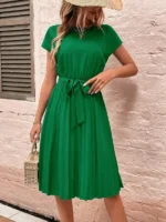 Rochie Scurta Aronia Verde - imagine 4