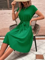Rochie Scurta Aronia Verde - imagine 3