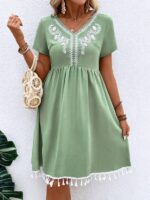 Rochie Scurta Atiny Verde - imagine 4
