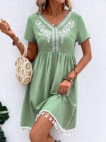 Rochie Scurta Atiny Verde - imagine 3