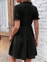 Rochie Scurta Derona Neagra - imagine 2