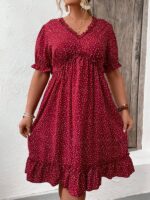 Rochie Scurta Gaston Grena - Marimi Mari - imagine 3