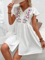 Rochie Scurta Iasmina Alba - imagine 4