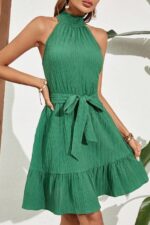 Rochie Scurta Safari Verde