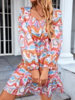 Rochie Scurta Isabel Multicolora - imagine 3