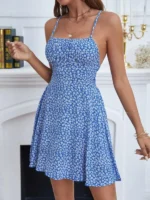 Rochie Scurta Viola Albastra - imagine 4