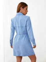 Rochie Scurta Emma Denim - imagine 2