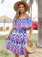 Rochie Scurta Reagan Multicolora - imagine 5