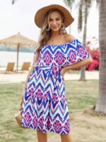 Rochie Scurta Reagan Multicolora - imagine 3