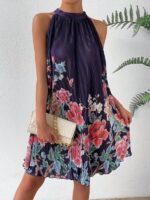 Rochie Scurta Shelas Bleumarin - imagine 4