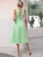 Rochie Midi Samare Verde - imagine 2