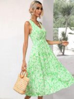 Rochie Midi Samare Verde - imagine 3