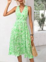 Rochie Midi Samare Verde - imagine 5