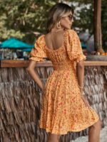 Rochie Scurta Camila Galbena - imagine 2