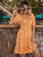 Rochie Scurta Camila Galbena - imagine 5