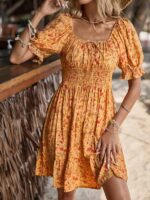 Rochie Scurta Camila Galbena - imagine 4