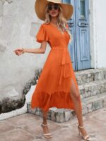 Rochie Midi Finlay Portocalie - imagine 5