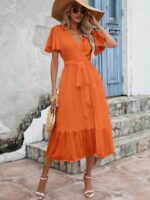 Rochie Midi Finlay Portocalie - imagine 4
