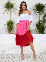 Rochie Midi Poppy Multicolora - imagine 4