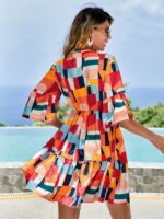 Rochie Scurta Sophia Multicolora - imagine 2