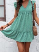Rochie Scurta Wilbur Verde - imagine 3