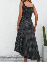 Rochie Midi Blake Neagra cu Buline - imagine 2