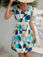 Rochie Scurta Melody Multicolora - imagine 5