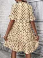 Rochie Scurta Elanti Galbena - imagine 2