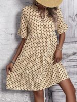 Rochie Scurta Elanti Galbena - imagine 3