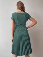 Rochie Midi Phoebe Verde - imagine 2