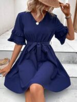 Rochie Scurta Marley Bleumarin - imagine 3