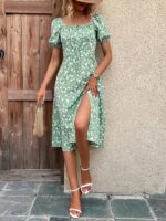 Rochie Midi Rylee Verde - imagine 5