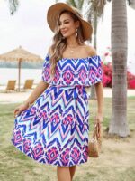 Rochie Scurta Reagan Multicolora