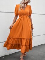 Rochie Midi Briana Portocalie