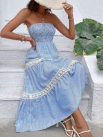 Rochie Midi Audrey Bleu fara Curea