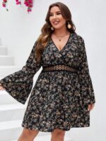 Rochie Scurta Lola Inflorata - Marimi Mari